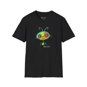 Alien Abstract Sketch | Unisex Softstyle T-Shirt