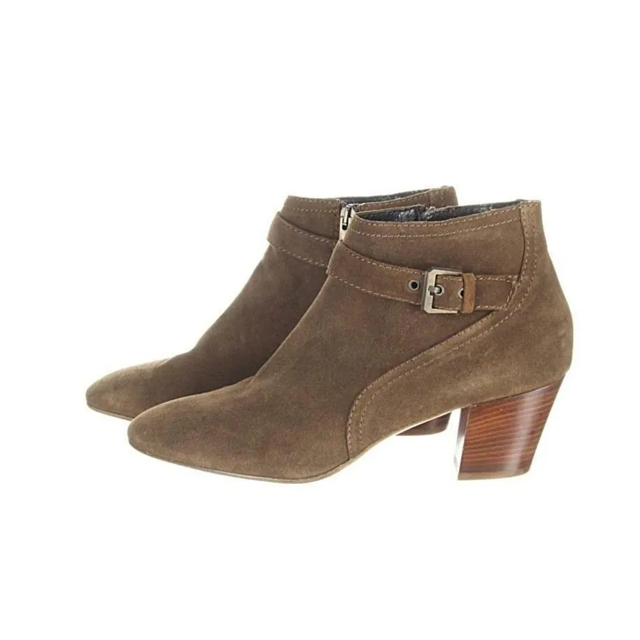 Aquatalia Femme Weatherproof Suede Ankle Boot Womens Booties Brown Size 10
