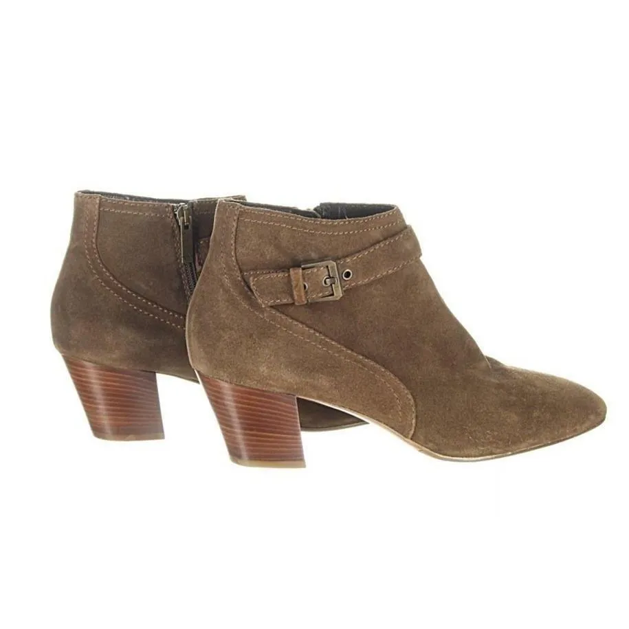 Aquatalia Femme Weatherproof Suede Ankle Boot Womens Booties Brown Size 10
