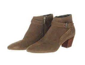 Aquatalia Femme Weatherproof Suede Ankle Boot Womens Booties Brown Size 10