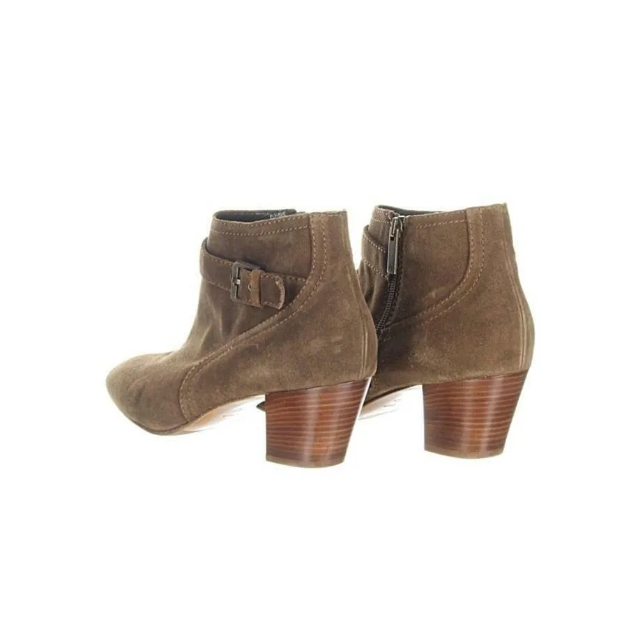 Aquatalia Femme Weatherproof Suede Ankle Boot Womens Booties Brown Size 10