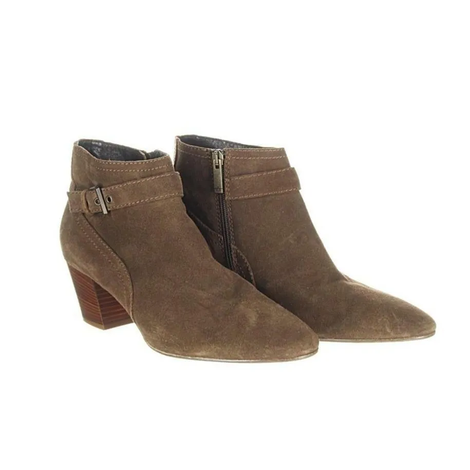 Aquatalia Femme Weatherproof Suede Ankle Boot Womens Booties Brown Size 10