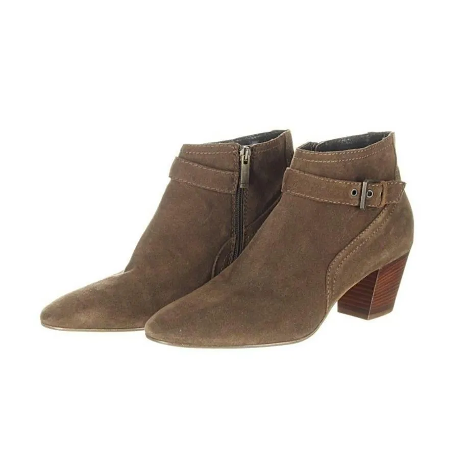 Aquatalia Femme Weatherproof Suede Ankle Boot Womens Booties Brown Size 10