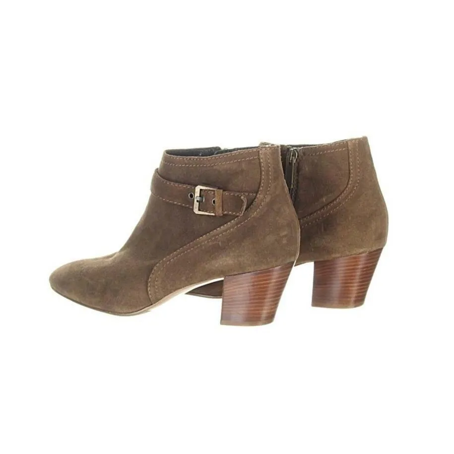 Aquatalia Femme Weatherproof Suede Ankle Boot Womens Booties Brown Size 10