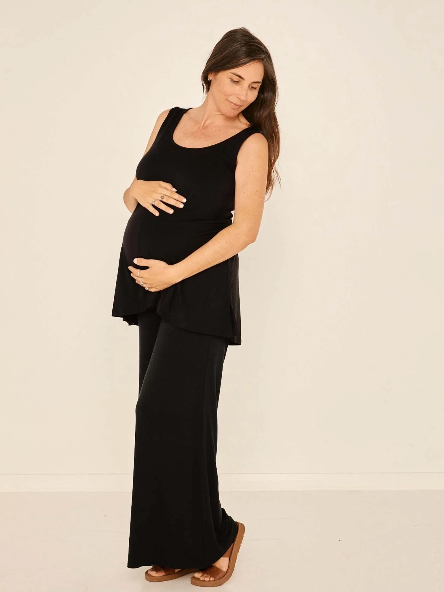 Bamboo Palazzo Pant 2.0 - Black