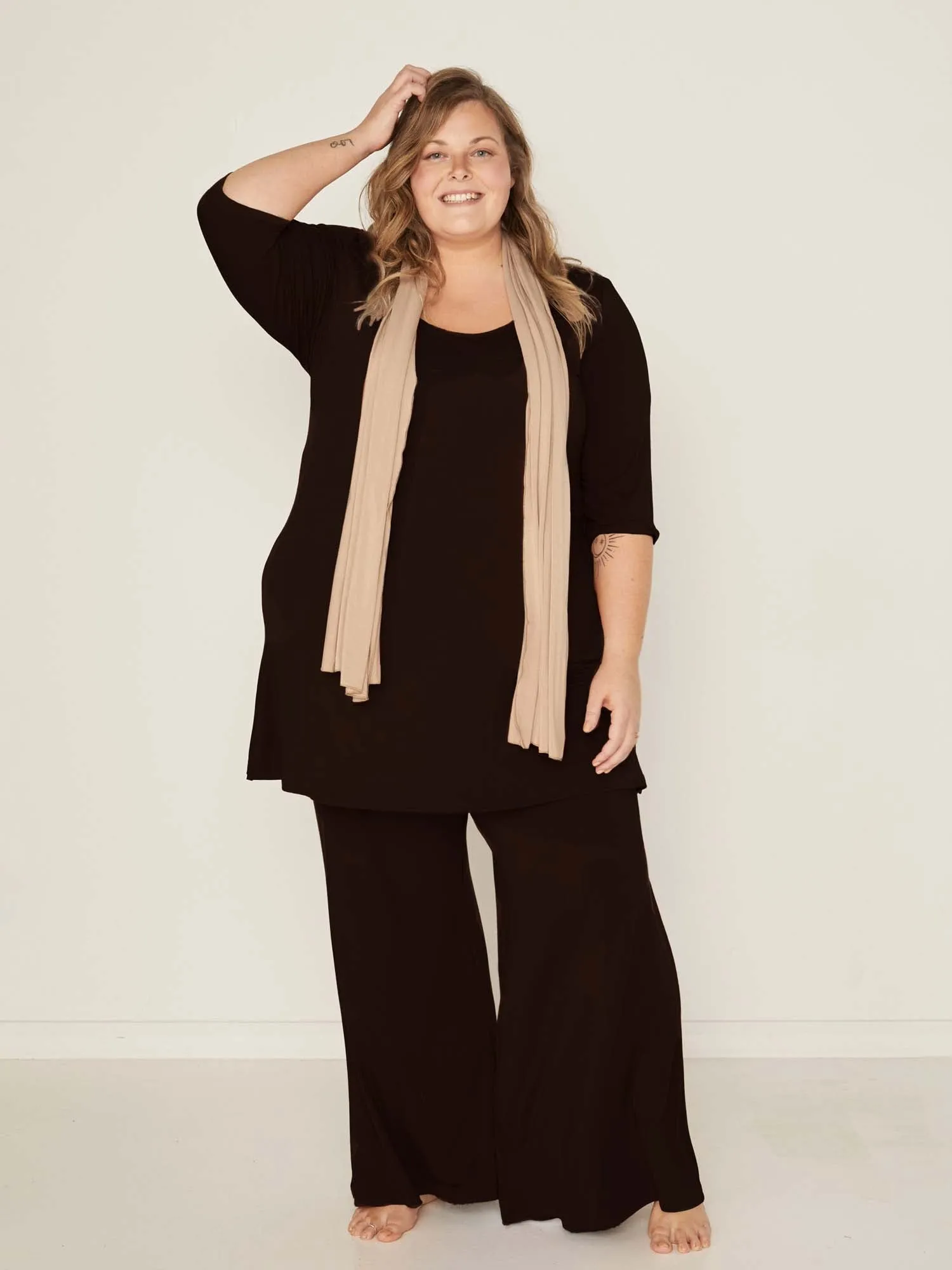 Bamboo Palazzo Pant 2.0 - Black