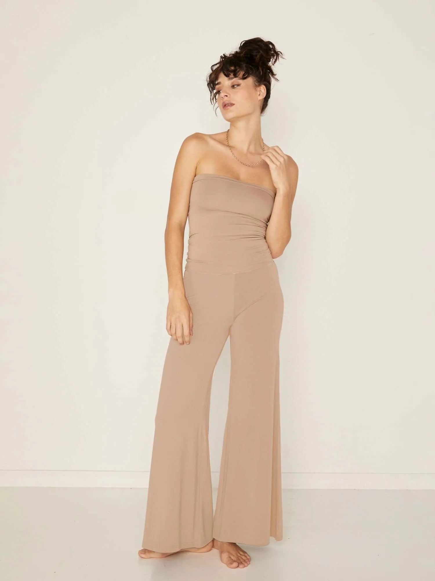 Bamboo Palazzo Pant 2.0 - Caramel