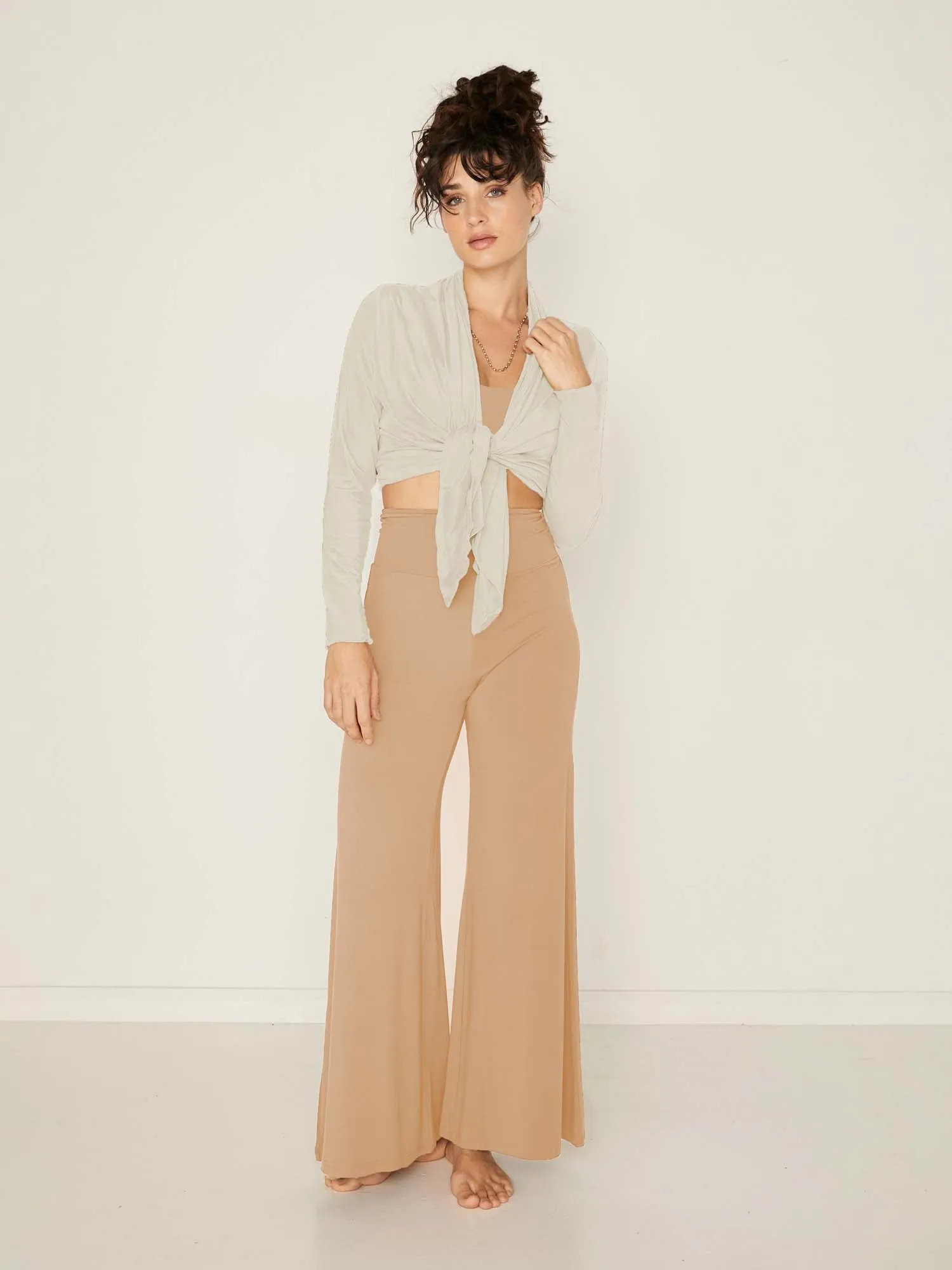 Bamboo Palazzo Pant 2.0 - Caramel