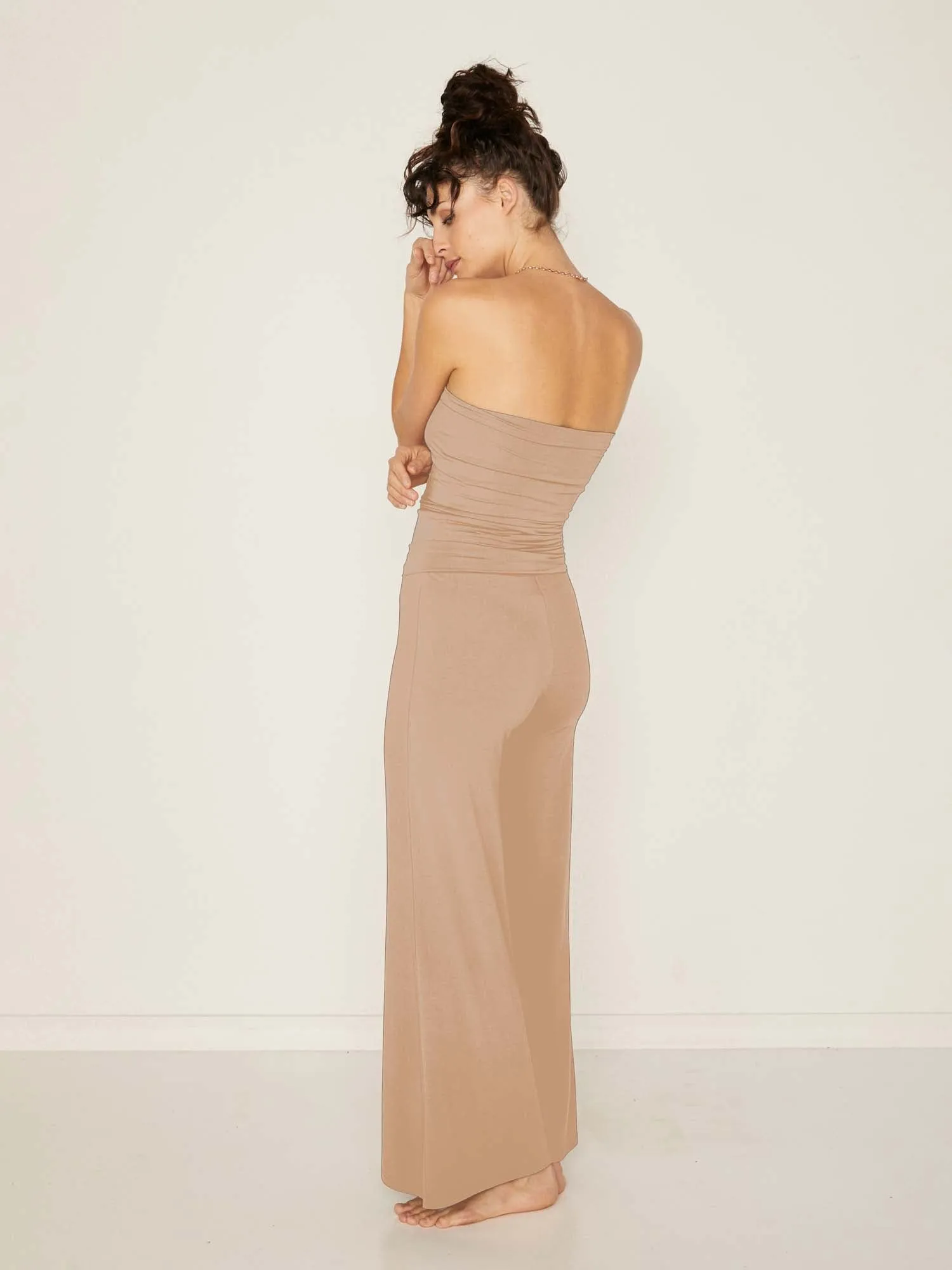 Bamboo Palazzo Pant 2.0 - Caramel