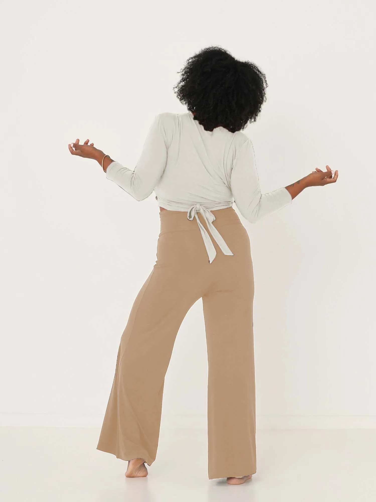 Bamboo Palazzo Pant 2.0 - Caramel