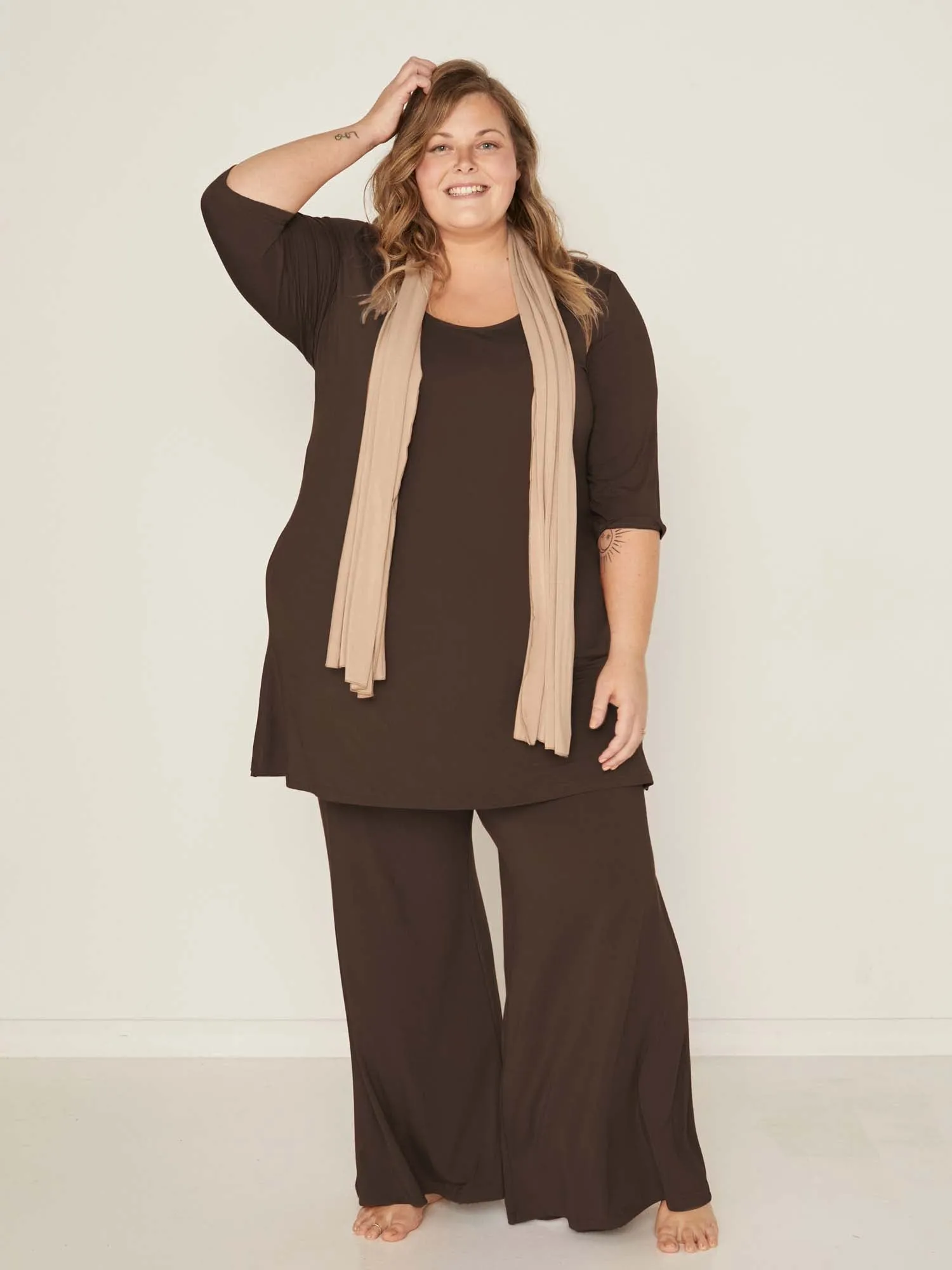 Bamboo Palazzo Pant 2.0 - Cocoa