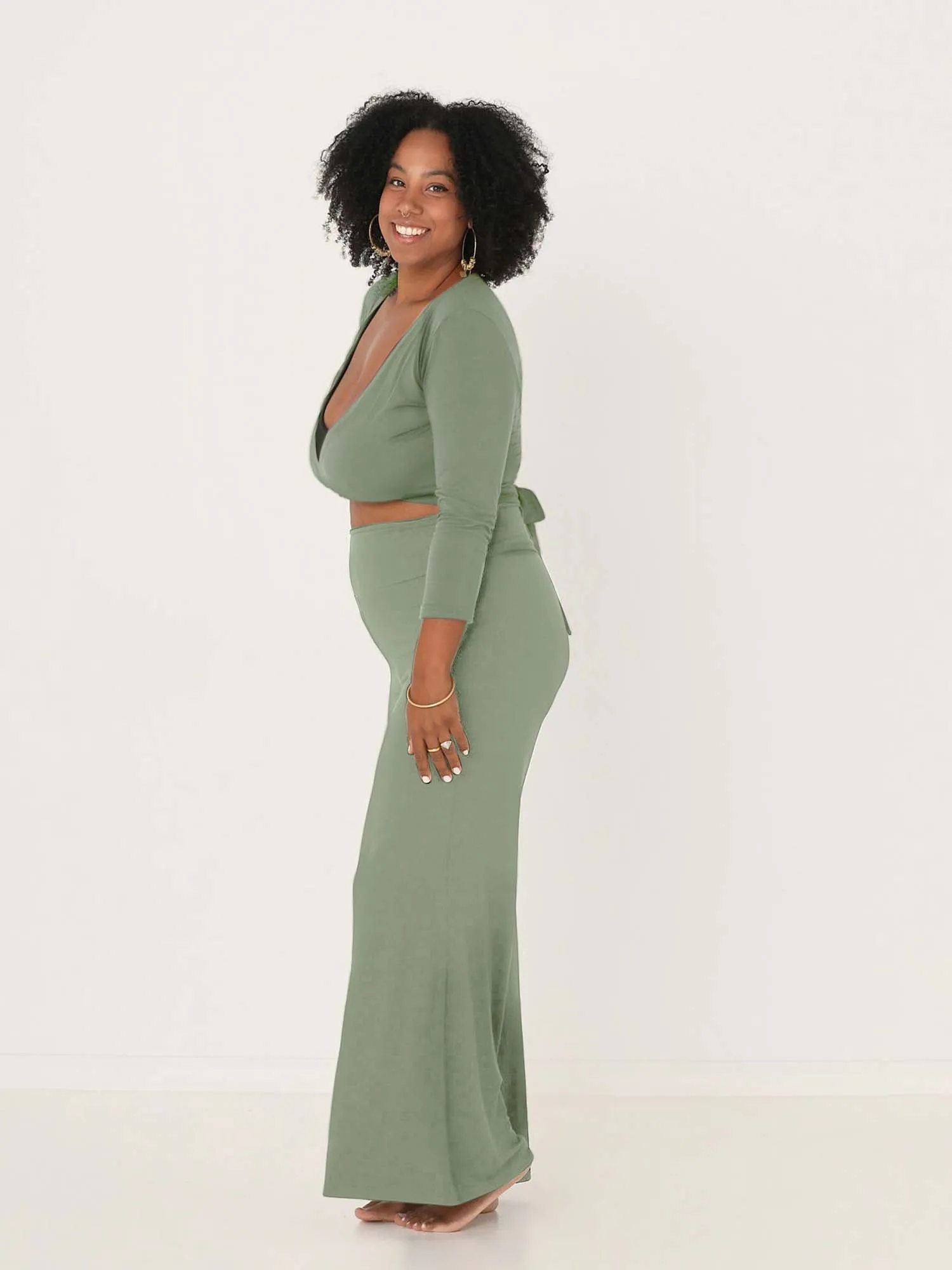 Bamboo Palazzo Pant 2.0 - Eucalyptus
