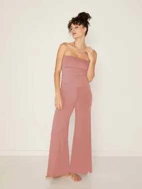 Bamboo Palazzo Pant 2.0 - Pink Clay