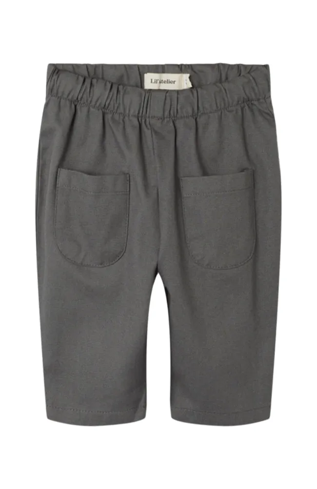 Ben Loose Thady Pants Baby - Pewter