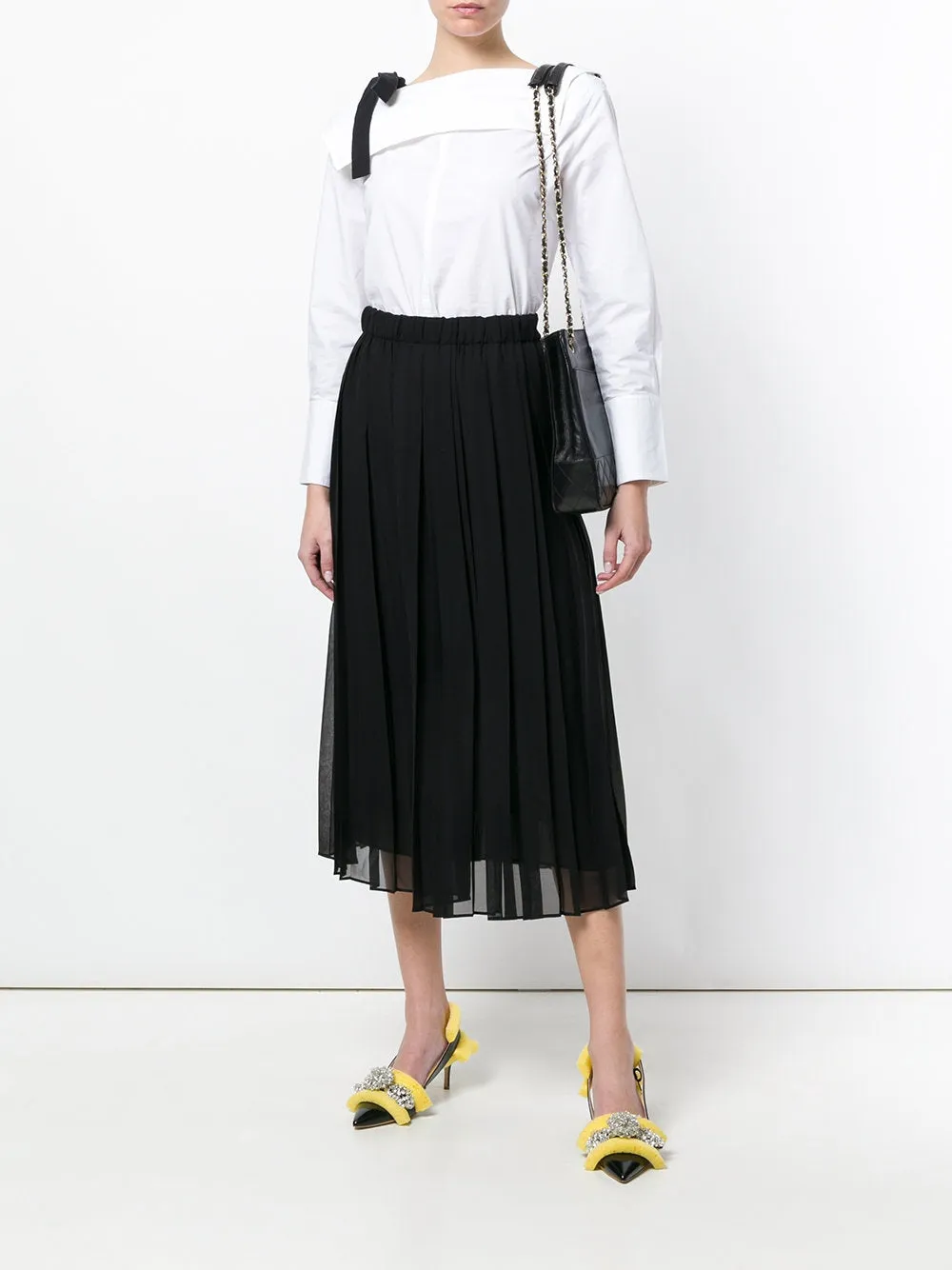 Black Pleated Skirt