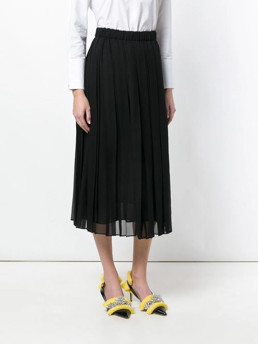 Black Pleated Skirt