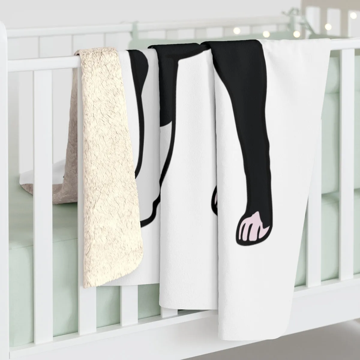 Boston Terrier Sherpa Fleece Blanket, 2 Sizes, Polyester, FREE Shipping, Made in USA!!