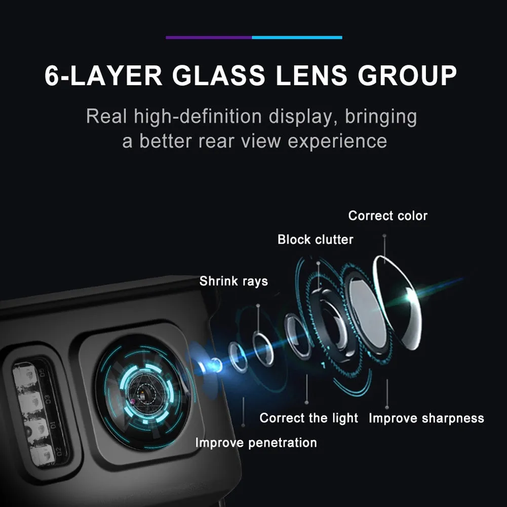 Car Rear View Backup Camera Wire-controlled Ahd720 HD Ir Night