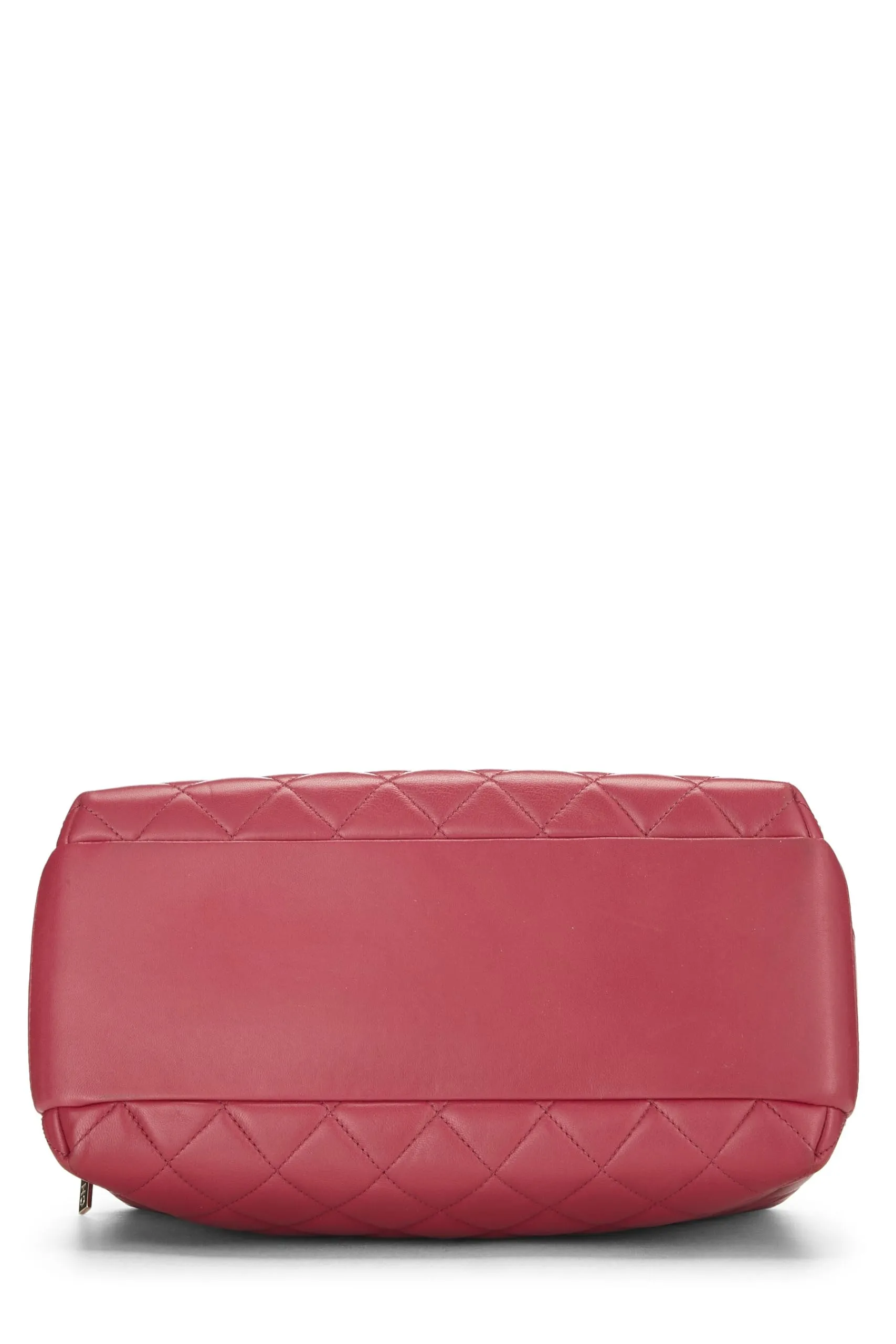 Chanel,  Pink Quilted Lambskin Trendy 'CC' Bowling Bag Large, Pink