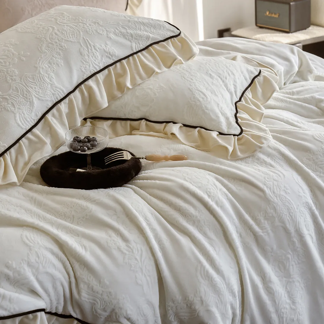 Cozy European Textured Thick Bedding Set