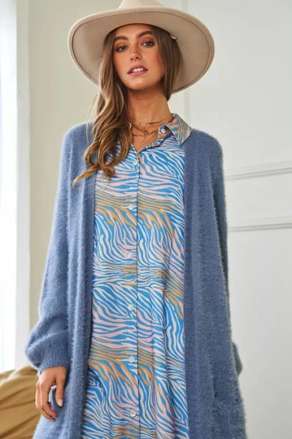 Cozy Thick Knit Oversized Cardigan