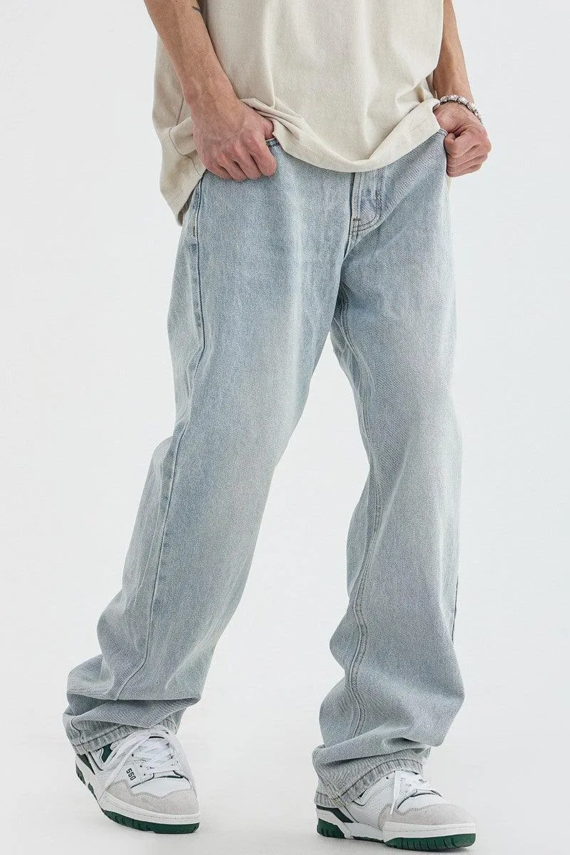 CZ Hand Printed Loose Jeans