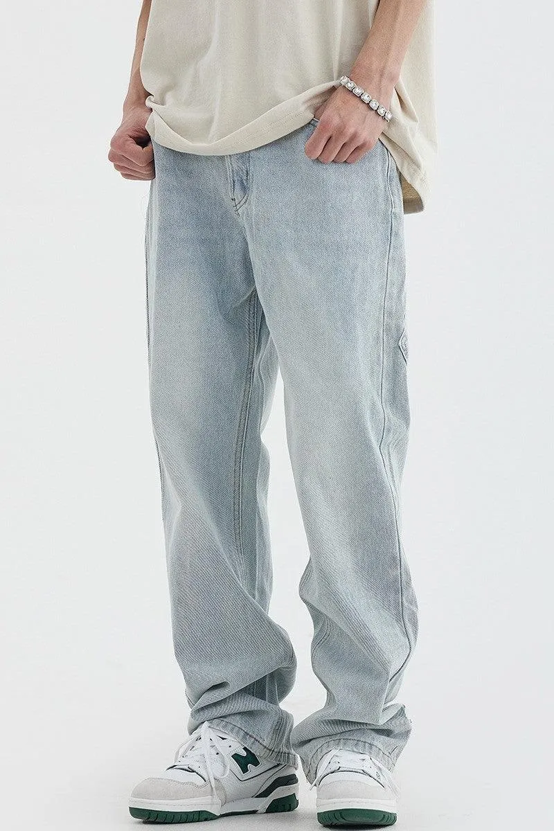 CZ Hand Printed Loose Jeans
