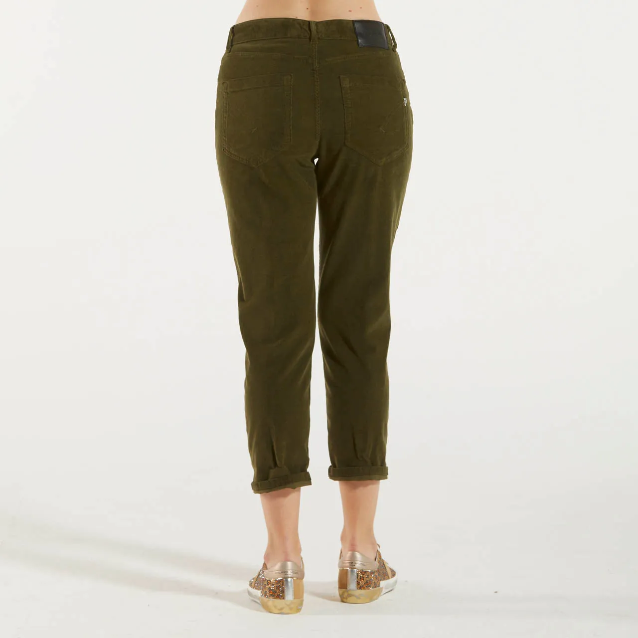 Dondup pantalone Koons velluto verde