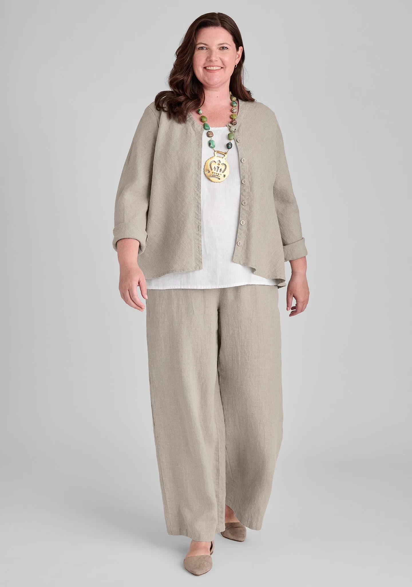 Flowing Pant - Linen Pants With Elastic Waist