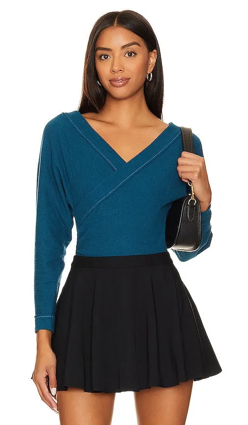 Free People x Intimately FP Lovin This Feeling Bodysuit in Blue