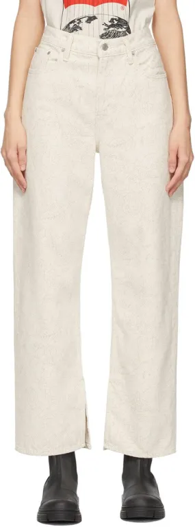GANNI Off-White Levi's Edition Loose Straight Jeans