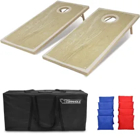 GoSports Tough Toss All Weather Cornhole Outdoor Game - Wood Design