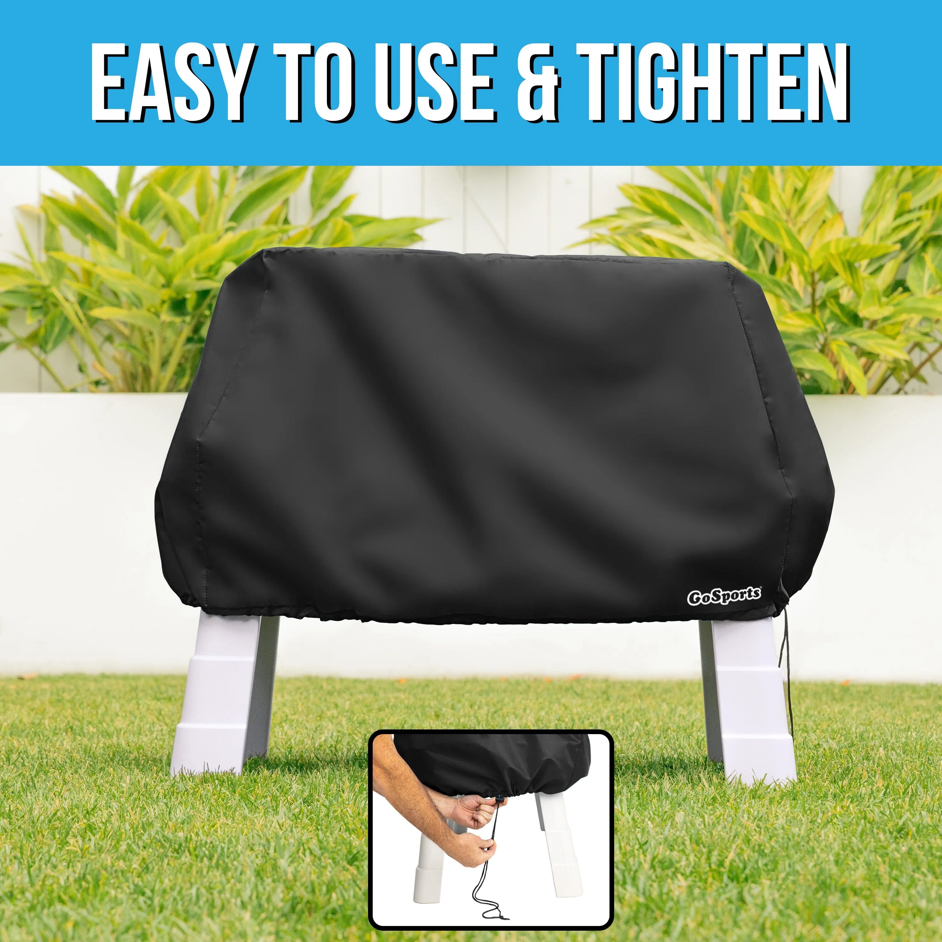 GoSports Universal Kids Water Table Cover - Anti-UV, Waterproof - Fits up to 41 x 25 x 34 Inches - Cover ONLY - Black