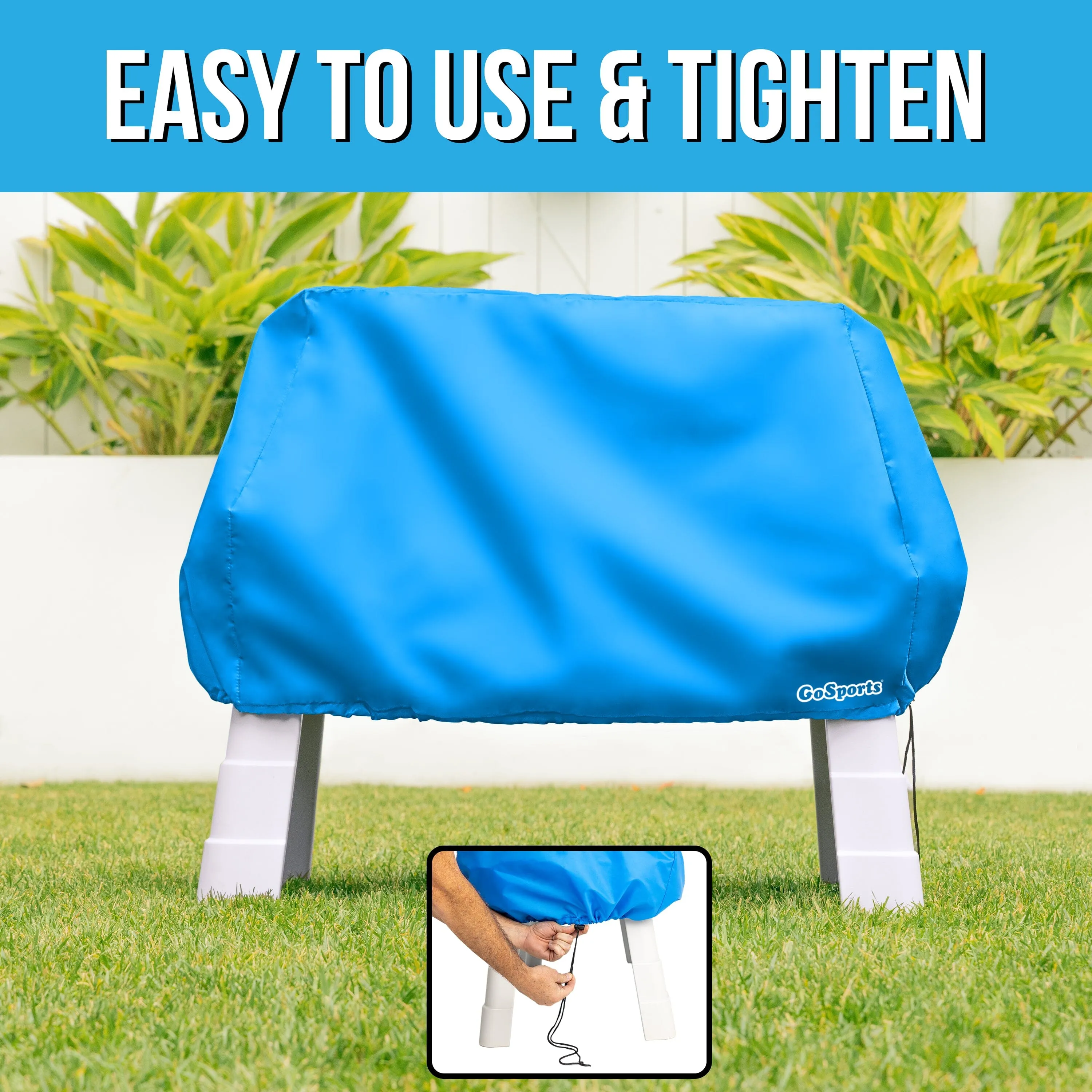 GoSports Universal Kids Water Table Cover - Anti-UV, Waterproof - Fits up to 41 x 25 x 34 Inches - Cover ONLY - Blue