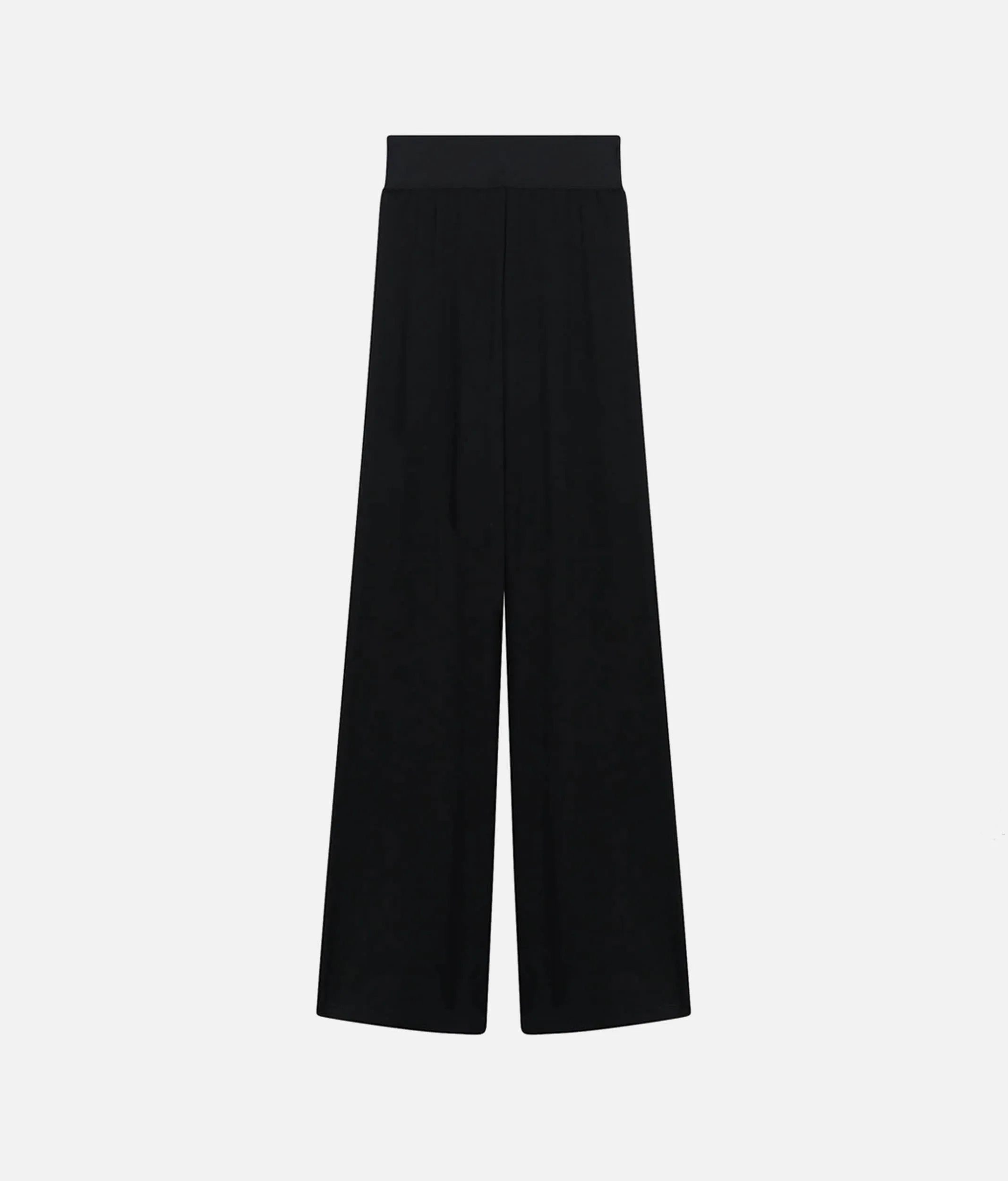 High-Waisted Wide-Leg Dance Pants with Adjustable Drawstring Hem - S0559
