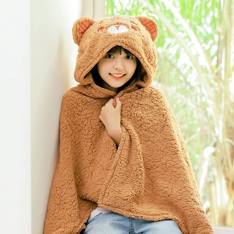 Kawaii Cute Bear Shawl Blanket