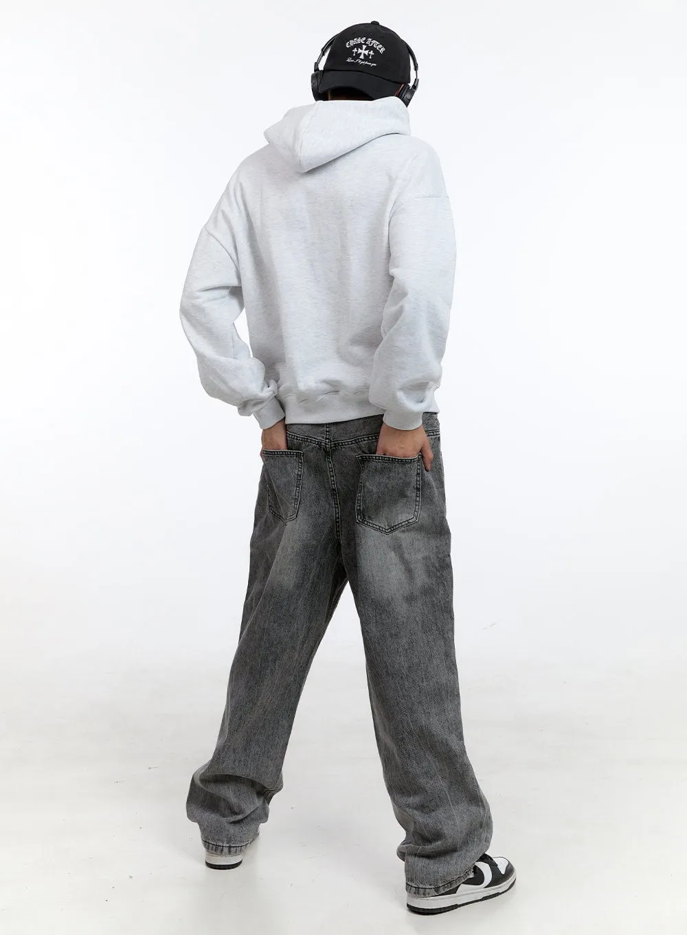 Men's Loose Fit Jeans (Black) IG427