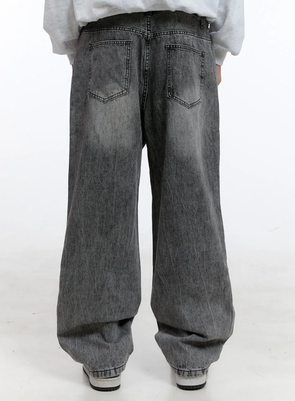 Men's Loose Fit Jeans (Black) IG427
