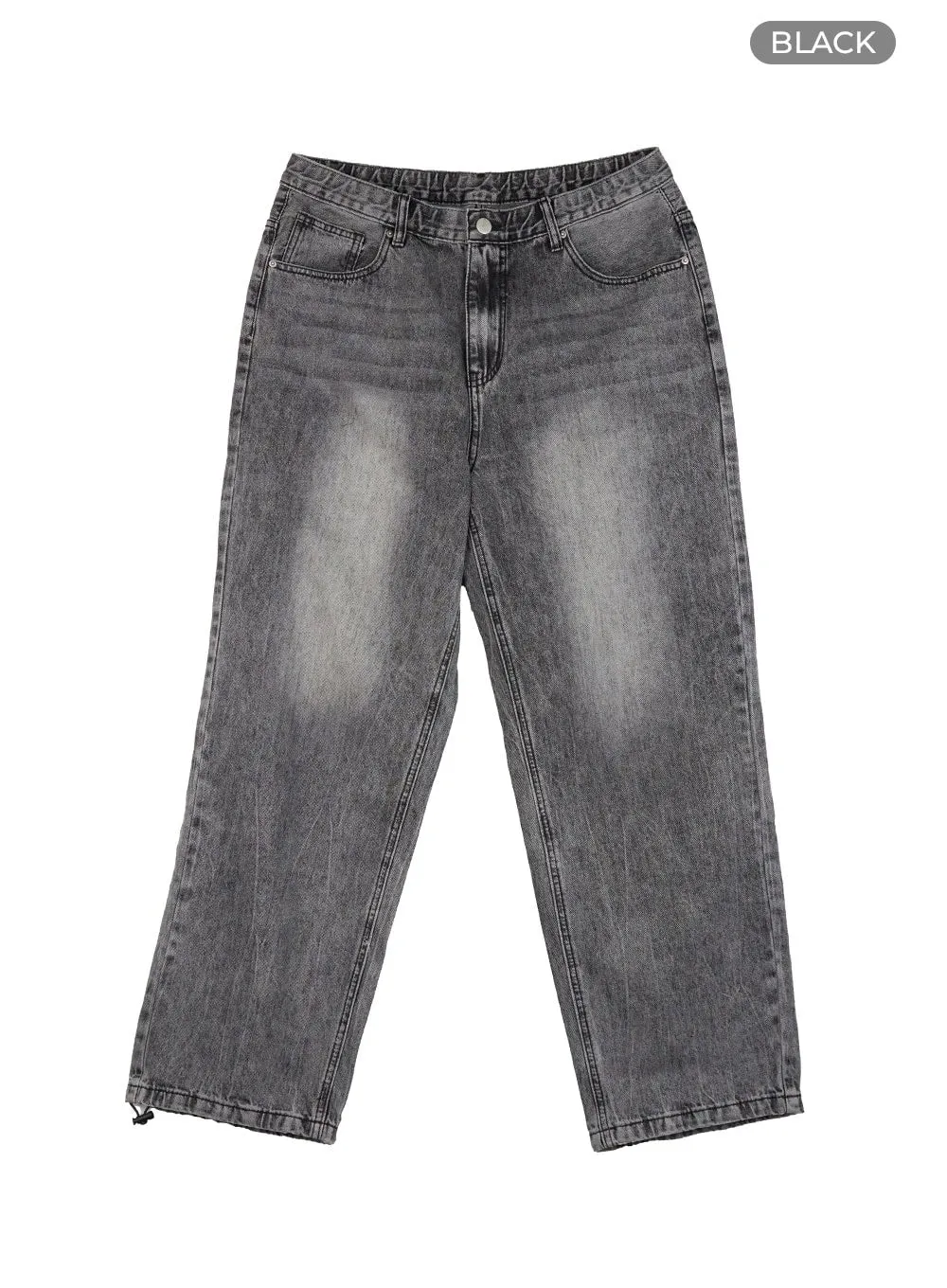 Men's Loose Fit Jeans (Black) IG427