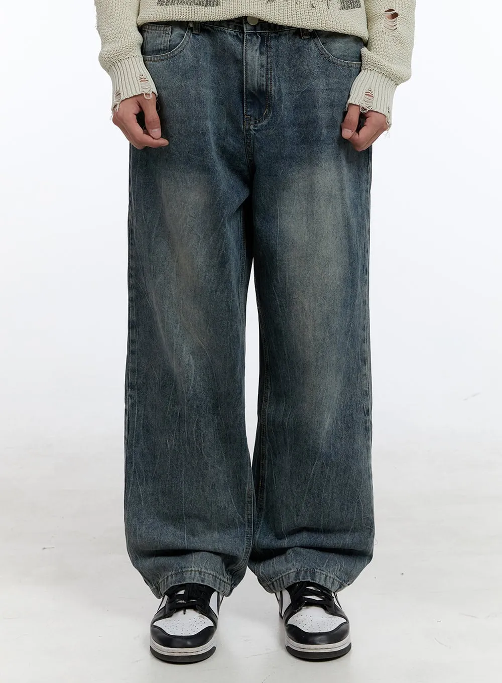 Men's Loose Fit Jeans (Blue) IG428