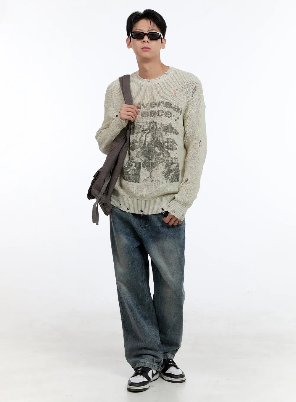 Men's Loose Fit Jeans (Blue) IG428