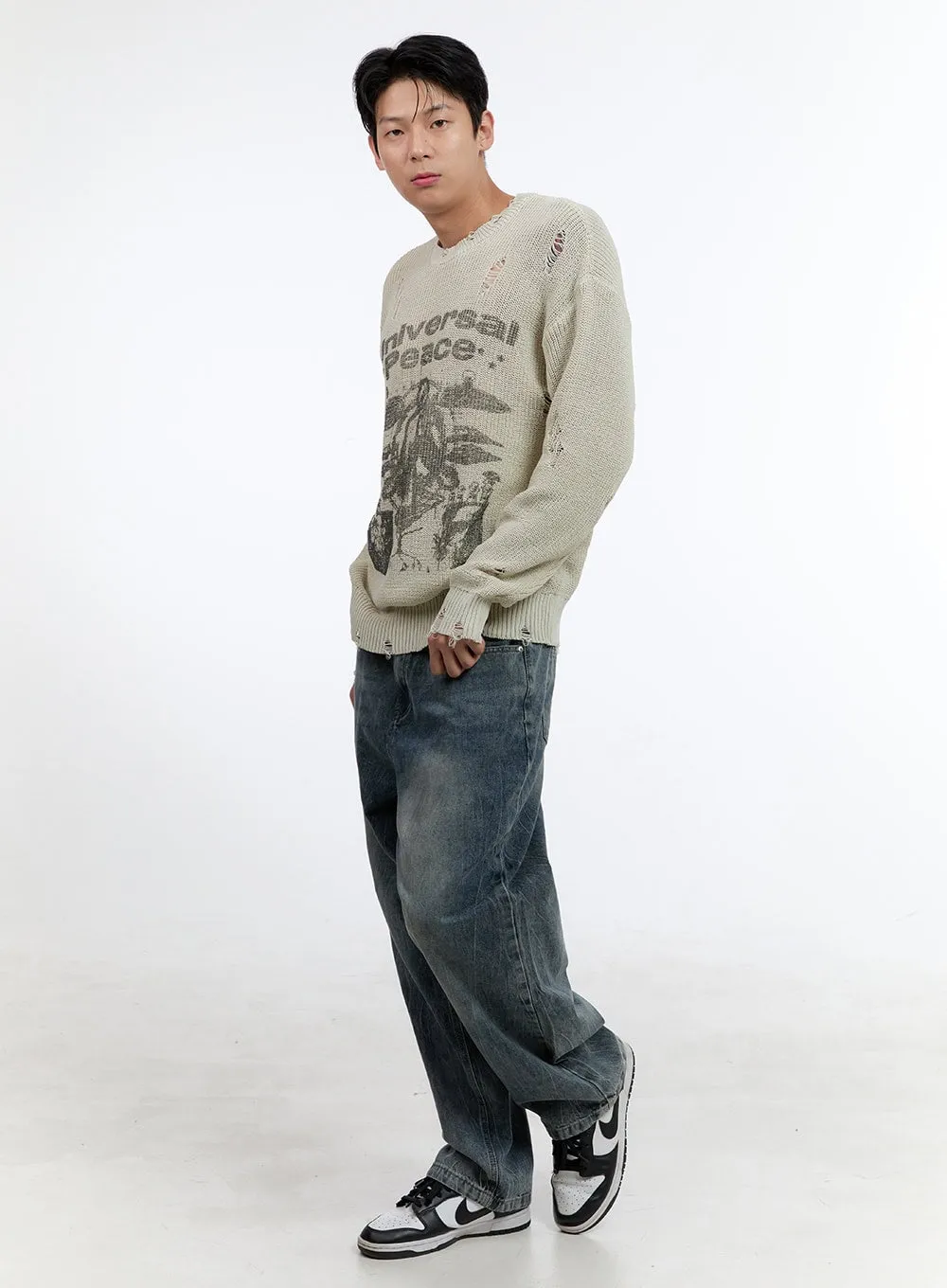 Men's Loose Fit Jeans (Blue) IG428