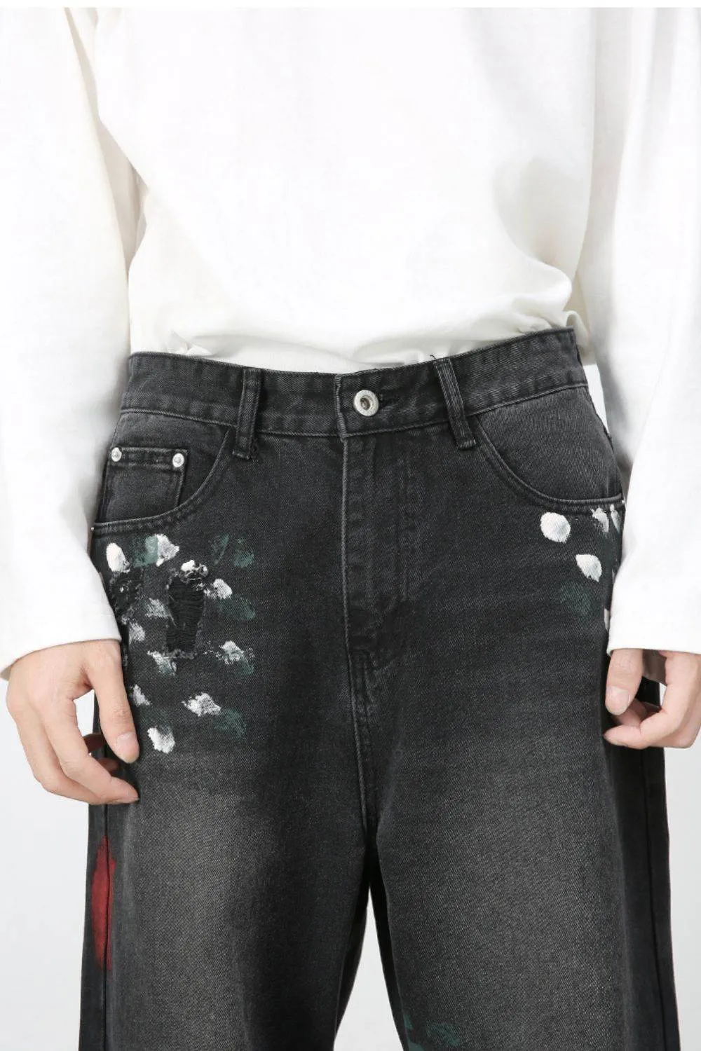 Men's Paint Loose Jeans