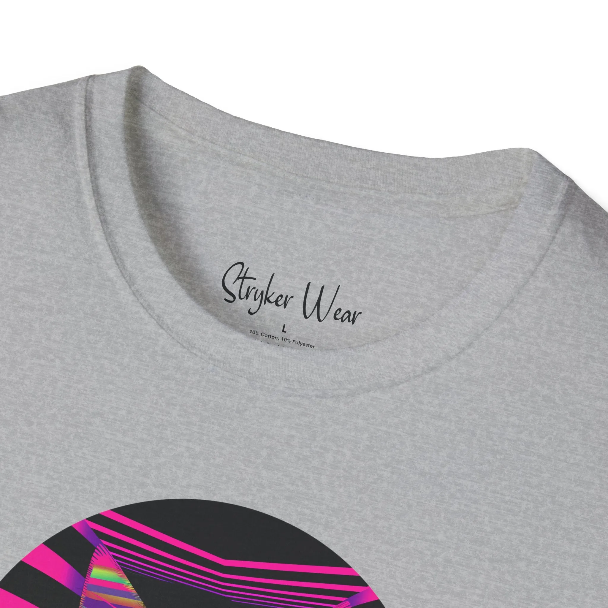 Neon Funky Cat Pop Art | Unisex Softstyle T-Shirt