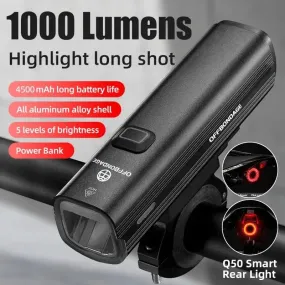 OFFBONDAGE 1000 Lumen USB Bike Headlight