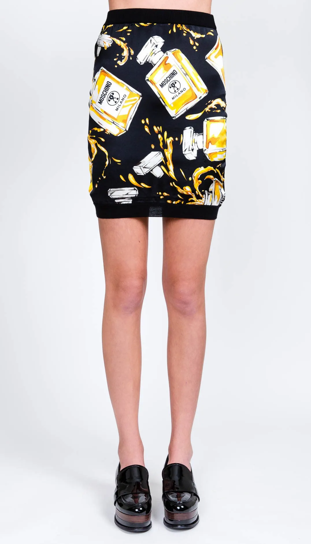 Perfume print skirt
