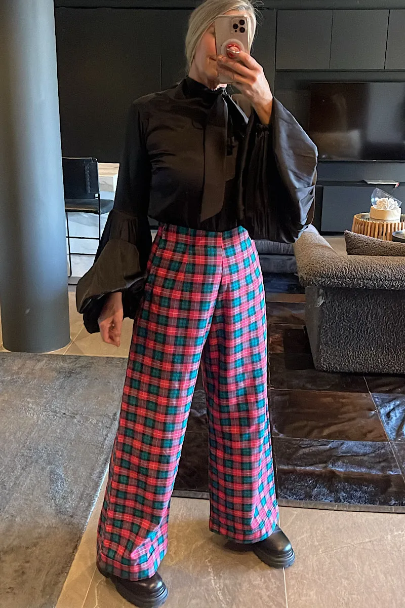 Pink Tartan Slacks