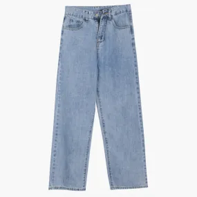 Retro Aesthetic Washed Loose Jeans