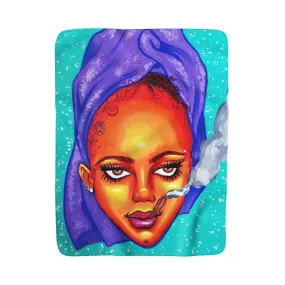 Sherpa Fleece Blanket - Bighead
