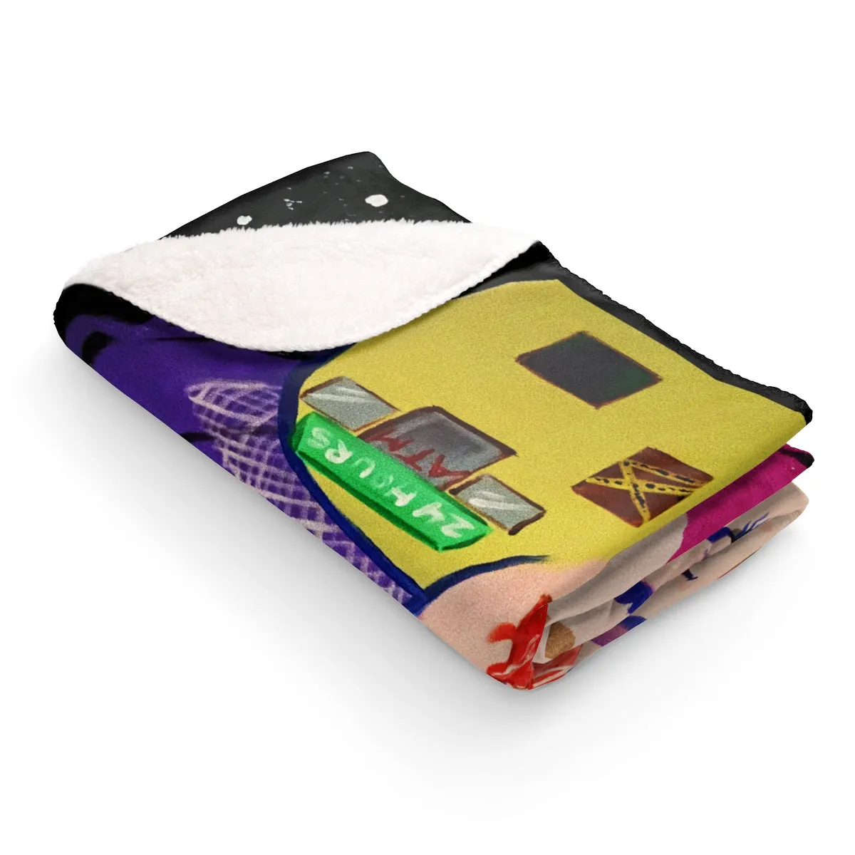 Sherpa Fleece Blanket - Checking out